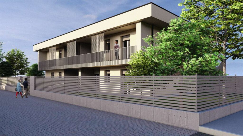 Un'immagine che ritrae materiale composito, metallo, calcestruzzo, balcone e recinzione.