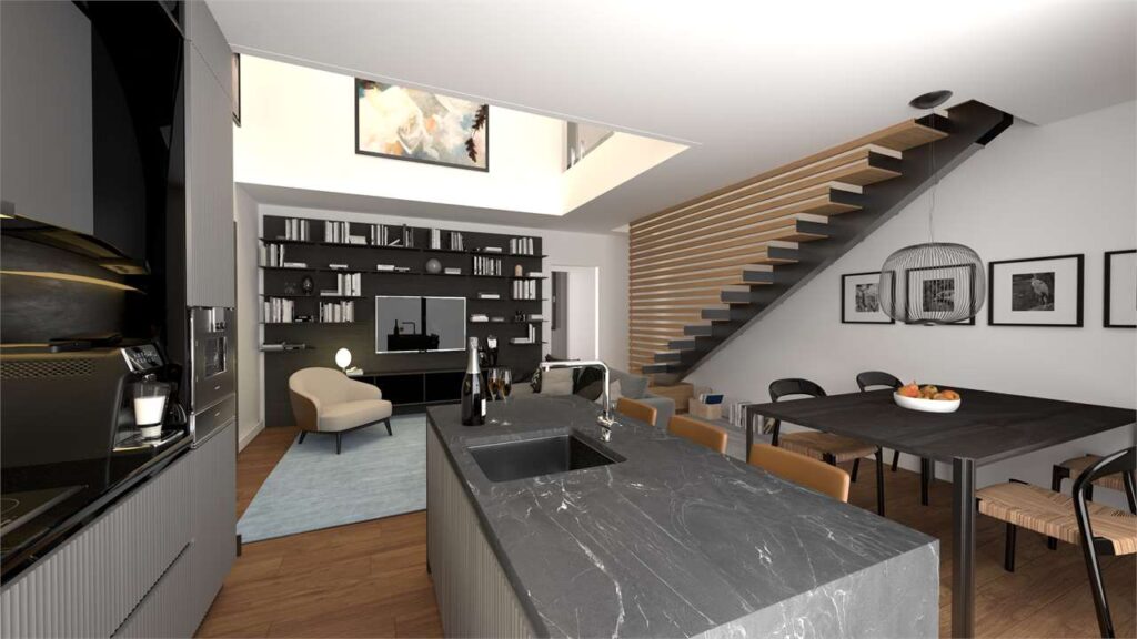 Un'immagine che ritrae mobilia, design d'interni, pavimentazione, pavimento e legna.